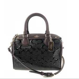 Coach black oxblood purse